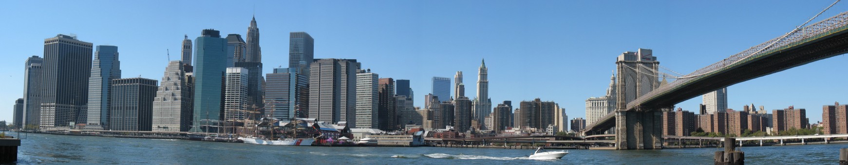 brooklyn bridge panoramic